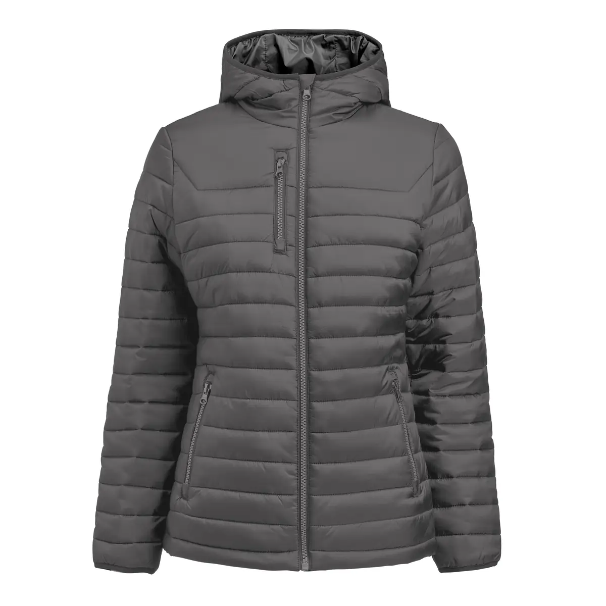 Chaqueta mujer JAMES HARVEST MEADOWS WOMAN 2121052 19 Chaqueta acolchada de mujer James Harvest Meadows Woman 2121052, Gris acero, vista frontal