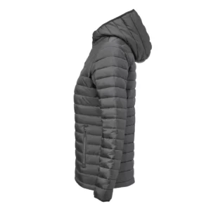 Chaqueta acolchada de mujer James Harvest Meadows Woman 2121052, Gris acero, lateral izquierdo