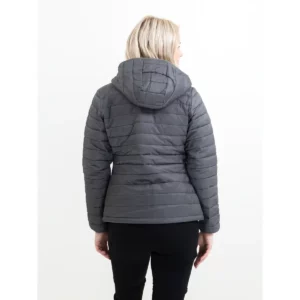 Chaqueta acolchada de mujer James Harvest Meadows Woman 2121052, Gris acero, con modelo, vista posterior