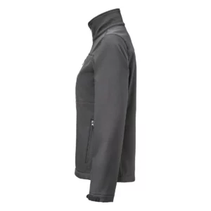 Chaqueta softshell de mujer James Harvest Mammoth Woman 2121056, Gris acero, lateral izquierdo