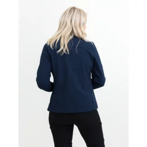 Chaqueta softshell de mujer James Harvest Mammoth Woman 2121056, Marino, con modelo, vista posterior