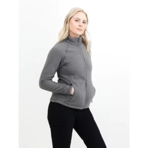 Polar de mujer James Harvest Zion Woman 2121506, Gris acero, con modelo, lateral derecho