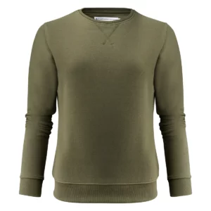 Sudadera mujer JAMES HARVEST ALDER HEIGHTS WOMAN 2122040, Moss green, vista frontal