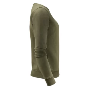Sudadera mujer JAMES HARVEST ALDER HEIGHTS WOMAN 2122040, Moss green, lateral derecho