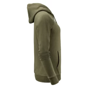 Sudadera mujer JAMES HARVEST HARDIN HEIGHTS WOMAN 2122041, Moss green, lateral derecho