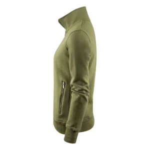 Sudadera mujer JAMES HARVEST MELVILLE HEIGHTS WOMAN 2122042, Moss green, vista lateral