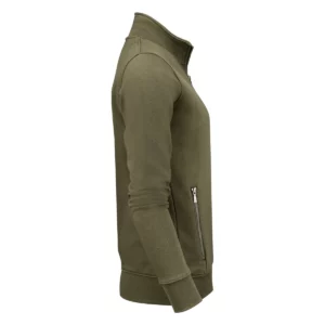Sudadera mujer JAMES HARVEST MELVILLE HEIGHTS WOMAN 2122042, Moss green, lateral derecho