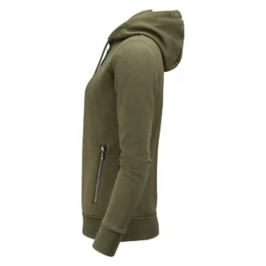 Sudadera mujer JAMES HARVEST WESTWOOD HEIGHTS WOMAN 2122043, Moss green, lateral izquierdo