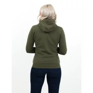 Sudadera mujer JAMES HARVEST WESTWOOD HEIGHTS WOMAN 2122043, Moss green, con modelo, vista posterior