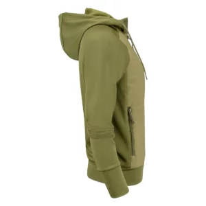 Sudadera de mujer James Harvest Keyport 2122044, Moss green, lateral derecho