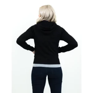 Sudadera de mujer James Harvest Keyport 2122044, Negro, con modelo, vista posterior