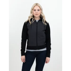 Sudadera de mujer James Harvest Keyport 2122044, Negro, con modelo, vista frontal