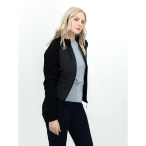 Sudadera de mujer James Harvest Keyport 2122044, Negro, con modelo, lateral derecho