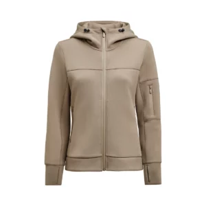 Sudadera de mujer James Harvest Montana Midlayer 2122045, Nogal, vista frontal