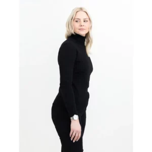 Jersey de mujer James Harvest Ashland Turtle Woman 2122510, Negro, con modelo, lateral derecho