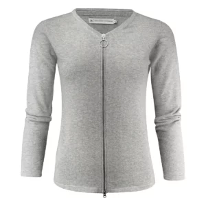 Cárdigan de mujer James Harvest Ashland Cardigan Woman 2122511, Grey melange, vista frontal