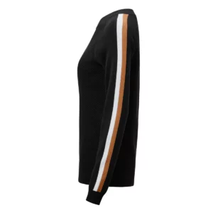 Jersey de mujer James Harvest Scarsdale Sweater 2122513, Negro, lateral izquierdo