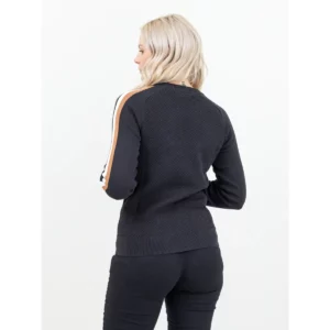 Jersey de mujer James Harvest Scarsdale Sweater 2122513, Negro, con modelo, vista posterior