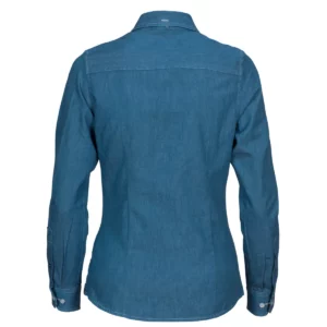 Camisa mujer JAMES HARVEST JUPITER LADIES 2123025, Azul tejano, vista posterior