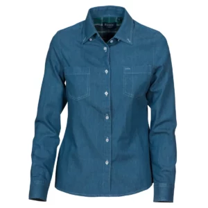 Camisa mujer JAMES HARVEST JUPITER LADIES 2123025, Azul tejano, vista del producto