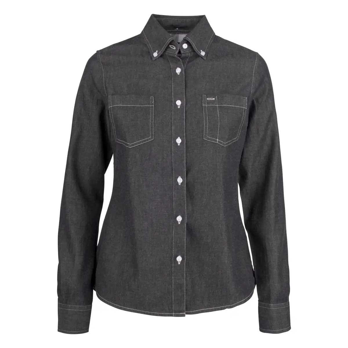 Camisa mujer JAMES HARVEST JUPITER LADIES 2123025 5 Camisa mujer JAMES HARVEST JUPITER LADIES 2123025, Black denim, vista frontal