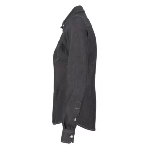 Camisa mujer JAMES HARVEST JUPITER LADIES 2123025, Black denim, lateral izquierdo