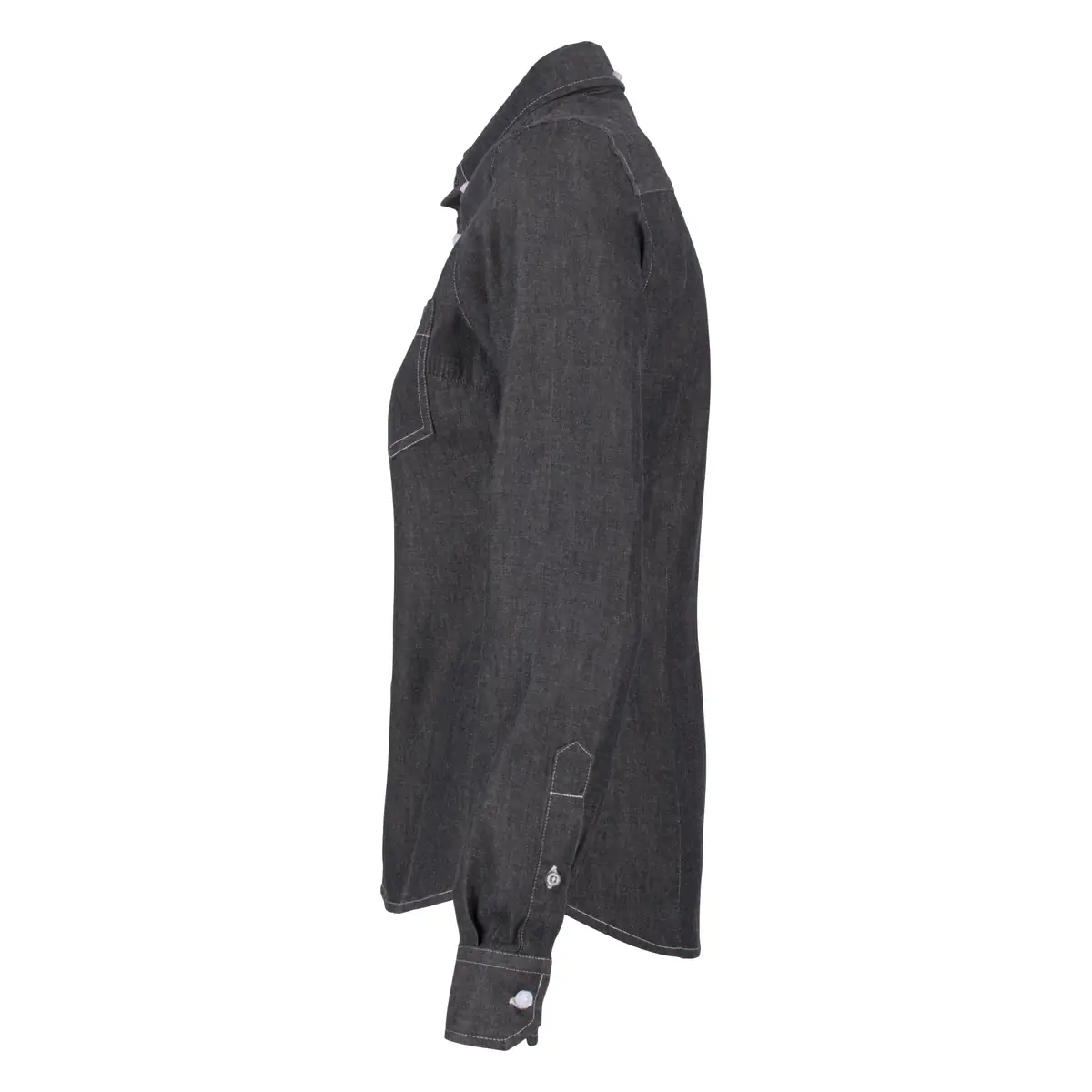 Camisa mujer JAMES HARVEST JUPITER LADIES 2123025 8 Camisa mujer JAMES HARVEST JUPITER LADIES 2123025, Black denim, lateral izquierdo
