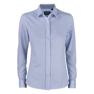 Camisa de mujer James Harvest Burlingham Woman 2123028, Azul claro, vista frontal