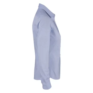 Camisa de mujer James Harvest Burlingham Woman 2123028, Azul claro, lateral izquierdo