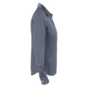 Camisa de mujer James Harvest Burlingham Woman 2123028, Marino, lateral derecho