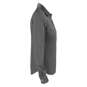 Camisa de mujer James Harvest Burlingham Woman 2123028, Negro, lateral derecho