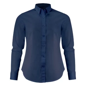 Camisa de mujer James Harvest Acton Woman 2123031, Marino, vista frontal