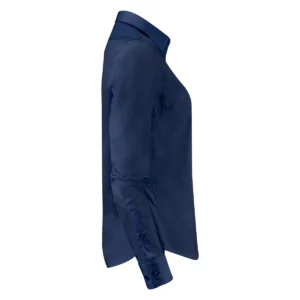 Camisa de mujer James Harvest Acton Woman 2123031, Marino, lateral derecho