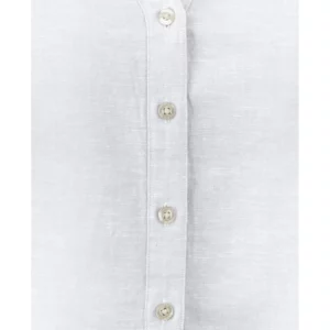 Camisa de mujer James Harvest Townsend Woman 2123032, Blanco, detalle de tejido y botones