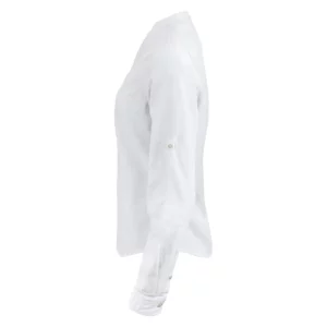 Camisa de mujer James Harvest Townsend Woman 2123032, Blanco, lateral izquierdo