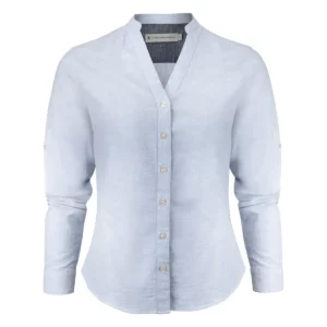 Camisa de mujer James Harvest Townsend Woman 2123032, Azul claro, vista frontal