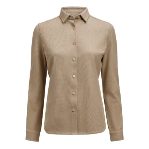 Camisa de mujer James Harvest Hicksville Shirt Woman 2123034, Khaki, vista frontal