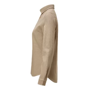 Camisa de mujer James Harvest Hicksville Shirt Woman 2123034, Khaki, lateral izquierdo