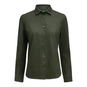 Camisa de mujer James Harvest Hicksville Shirt Woman 2123034, Pine green, vista frontal