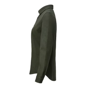Camisa de mujer James Harvest Hicksville Shirt Woman 2123034, Pine green, lateral izquierdo