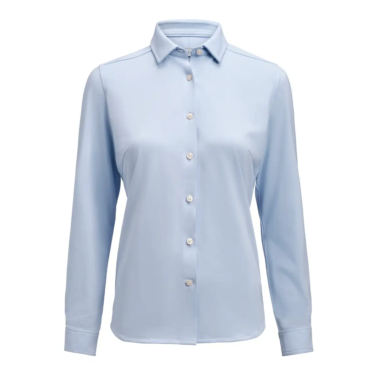 Camisa de mujer JAMES HARVEST UPTON SHIRT WOMAN 2123035 5 Camisa de mujer James Harvest Upton Shirt 2123035, Azul claro, vista frontal