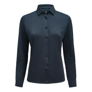 Camisa de mujer James Harvest Upton Shirt 2123035, Marino, vista frontal