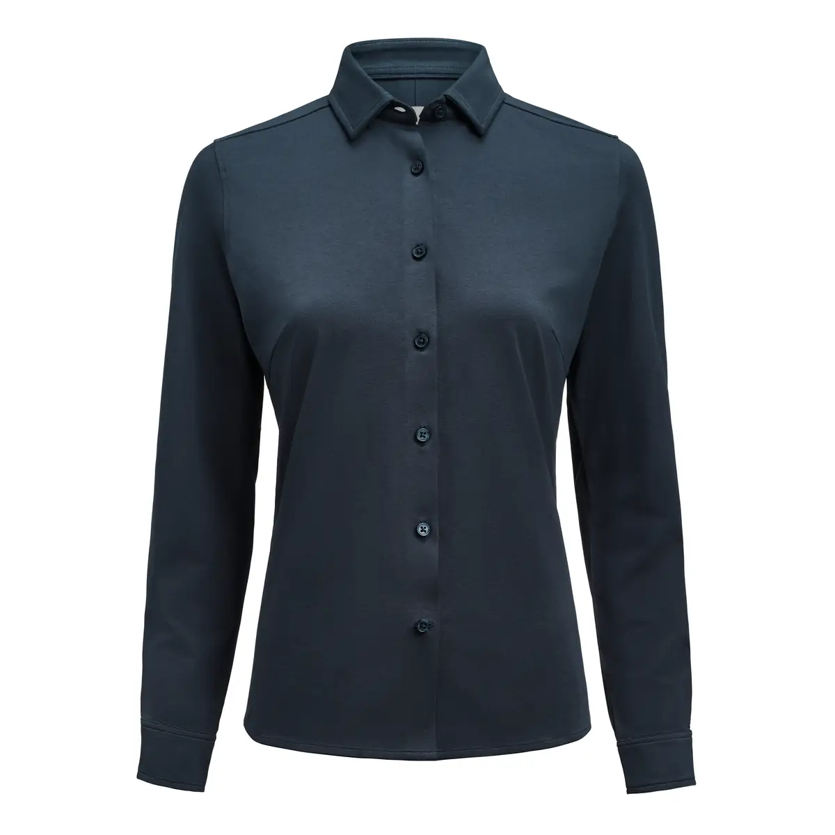 Camisa de mujer JAMES HARVEST UPTON SHIRT WOMAN 2123035 8 Camisa de mujer James Harvest Upton Shirt 2123035, Marino, vista frontal
