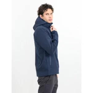 Chaqueta hombre JAMES HARVEST LODGETOWN 2131042, Marino, con modelo, vista lateral