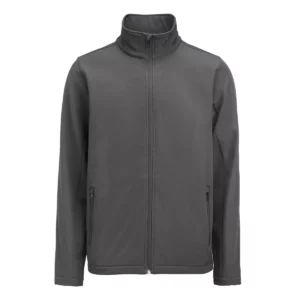 Chaqueta softshell de hombre James Harvest Valley 2131043, Gris acero, vista frontal