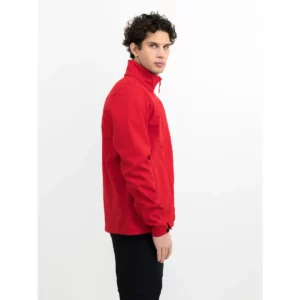 Chaqueta softshell de hombre James Harvest Mammoth 2131045, Rojo, con modelo, lateral derecho