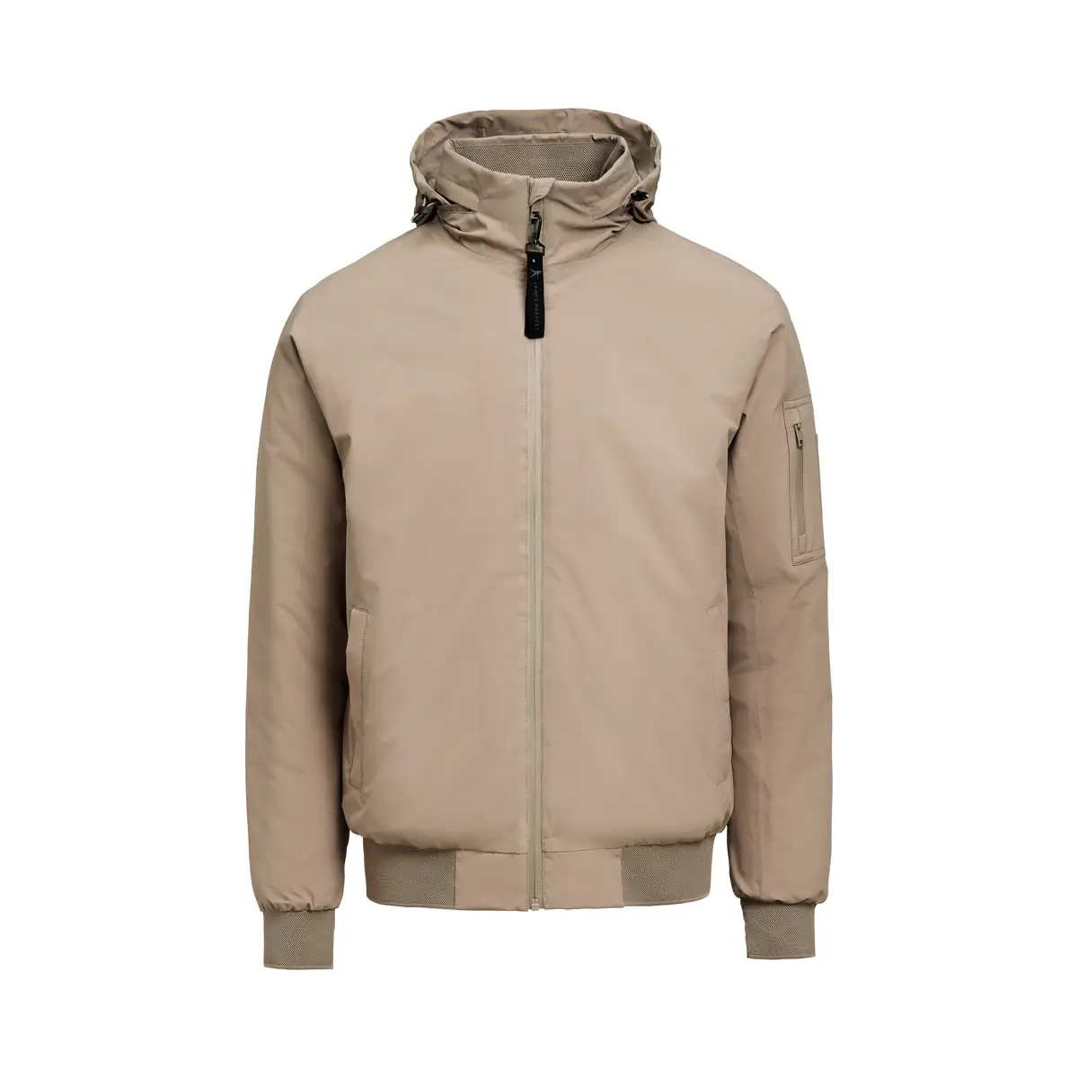 Chaqueta hombre JAMES HARVEST MONTANA BOMBERJACKET 2131050 3 Chaqueta hombre JAMES HARVEST MONTANA BOMBERJACKET 2131050, Nogal, vista frontal con capucha