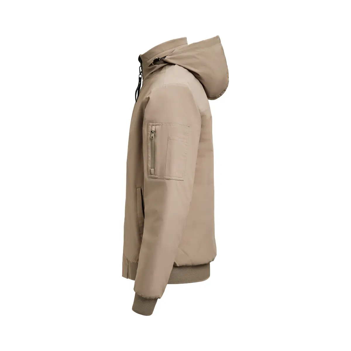 Chaqueta hombre JAMES HARVEST MONTANA BOMBERJACKET 2131050 6 Chaqueta hombre JAMES HARVEST MONTANA BOMBERJACKET 2131050, Nogal, lateral izquierdo con capucha