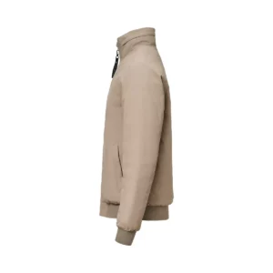 Chaqueta hombre JAMES HARVEST MONTANA BOMBERJACKET 2131050, Nogal, lateral izquierdo con capucha