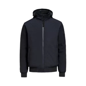 Chaqueta hombre JAMES HARVEST MONTANA BOMBERJACKET 2131050, Marino, vista frontal con capucha